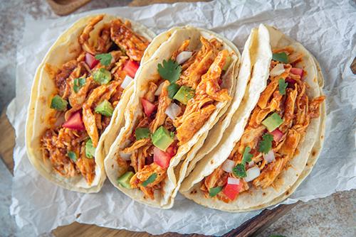 Chicken tacos.