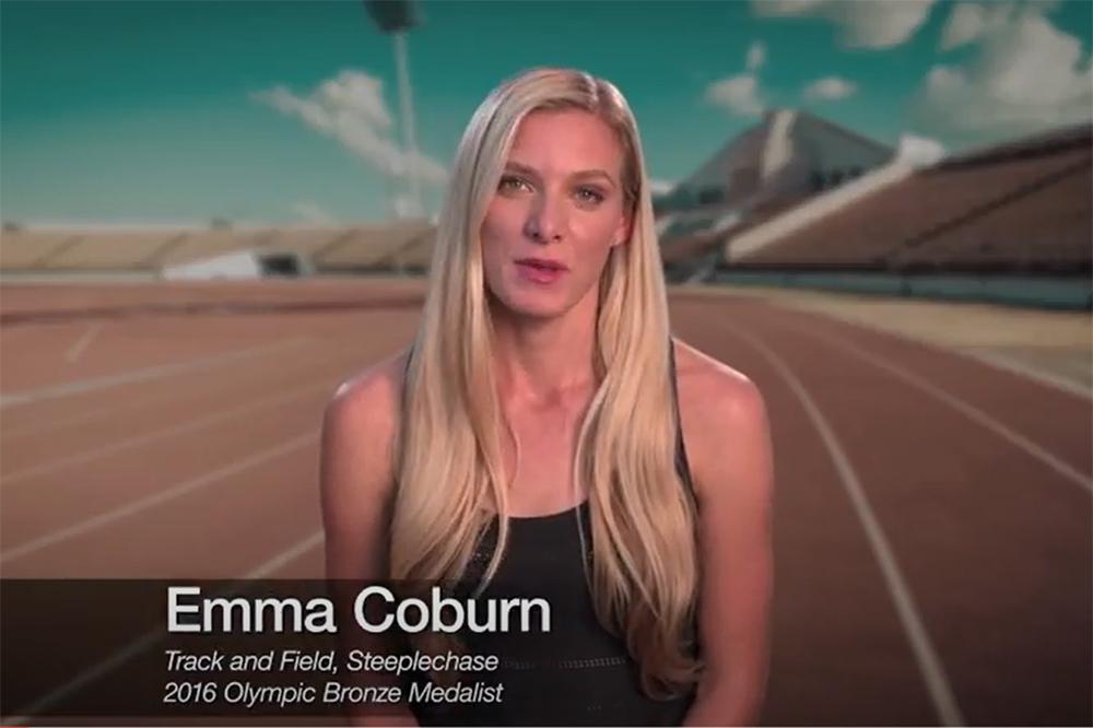 Emma Coburn video still.