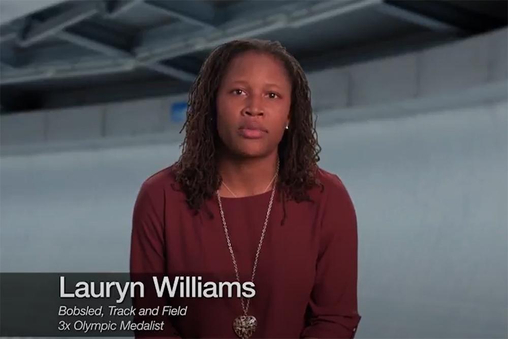 Lauryn Williams video still.